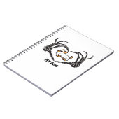 Carnet Mon Costume Boo Chihuahua Avec Mains Coeurs Squele (Côté gauche)
