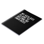 Carnet Mon coup de pied a l'intention de devenir mon prop (Côté gauche)