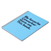 Carnet Mon Coworker Favori M'A Donné Cela (Côté gauche)