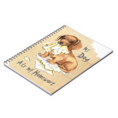 Carnet Mon Dachshund A Mangé Mes Devoirs (Côté gauche)