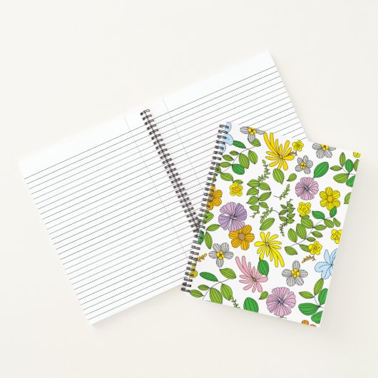 Carnet Mon design de fleurs (Intérieur)