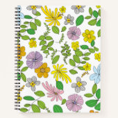 Carnet Mon design de fleurs (Devant)