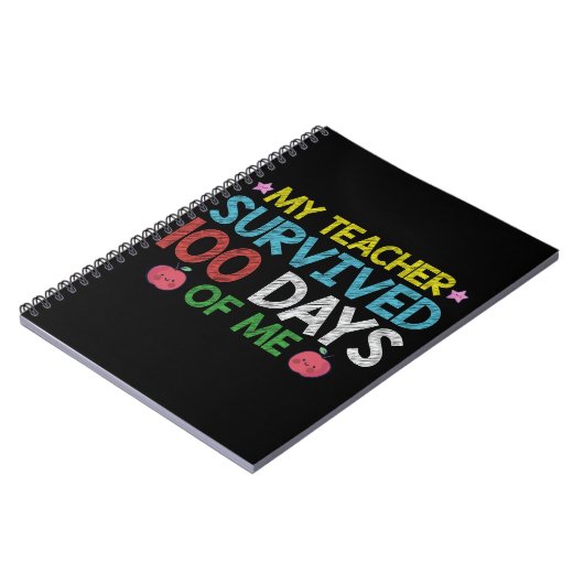 Carnet Mon Enseignant A Survécu Au 100E Jour De Mon École (Côté gauche)
