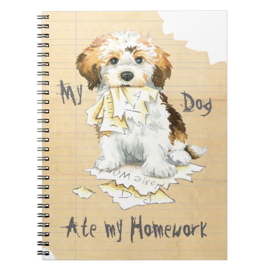 Carnet Mon Havanais Mange Mes devoirs (Devant)