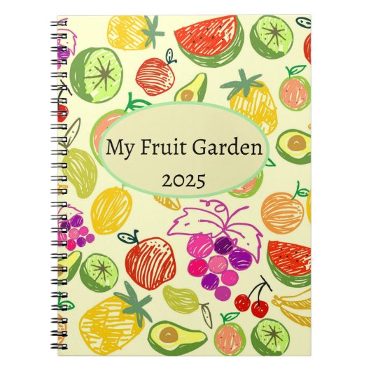 Carnet Mon jardin de fruits 2025 (Devant)