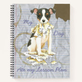 Carnet Mon Jouet Fox Terrier Ate mon plan de leçon (Devant)