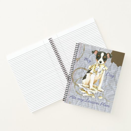 Carnet Mon Jouet Fox Terrier Ate mon plan de leçon (Intérieur)