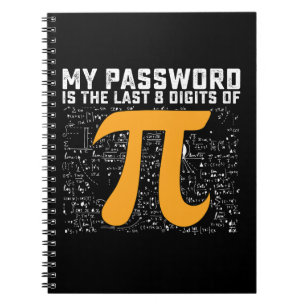 Carnet Mon mot de passe est les 8 derniers chiffres de la