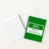 Carnet Mon nom est Green & White Softcover (Intérieur)
