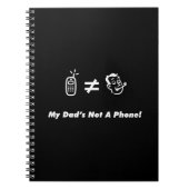 Carnet Mon papa n'est pas un téléphone (Devant)