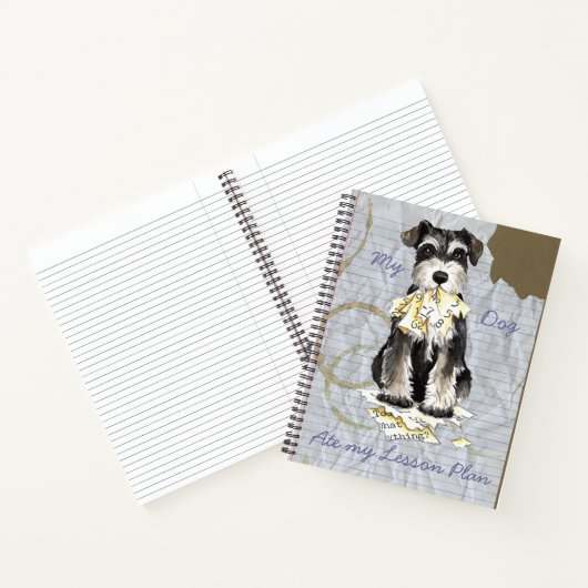 Carnet Mon petit Schnauzer a mangé mon plan de leçon (Intérieur)