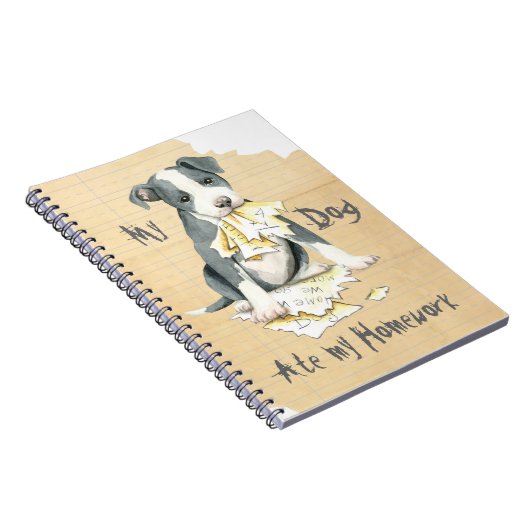 Carnet Mon Pit Bull A Mangé Mes Devoirs (Côté Droit)