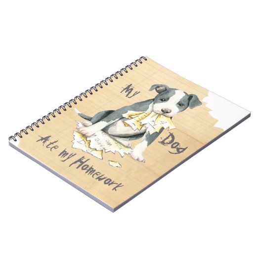 Carnet Mon Pit Bull A Mangé Mes Devoirs (Côté gauche)