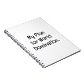 Carnet Mon Plan de Domination Mondiale (Côté Droit)
