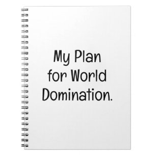 Carnet Mon Plan de Domination Mondiale