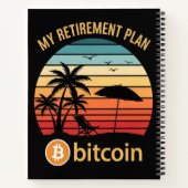Carnet Mon Plan De Retraite Bitcoin Plage Coucher De Sole (Dos)
