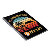 Carnet Mon Plan De Retraite Bitcoin Plage Coucher De Sole (Côté Droit)