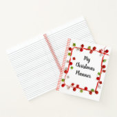 Carnet Mon planificateur de Noël moderne rouge et blanc (Intérieur)