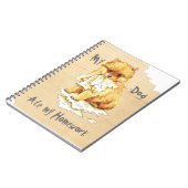 Carnet Mon Poméranien Mangé Mes devoirs (Côté gauche)