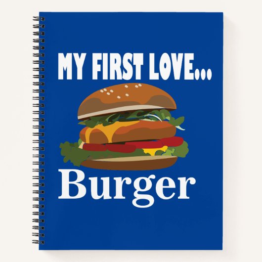 Carnet Mon premier Burger d'amour (Devant)
