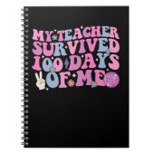 Carnet Mon Professeur A Survécu 100 Jours De Moi Disco Su (Devant)
