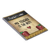 Carnet Mon professeur est le meilleur (Côté Droit)