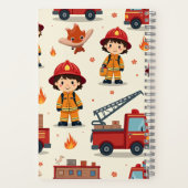 Carnet Mon rêve est d'être un pompier (Verso)