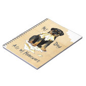 Carnet Mon Rottweiler a mangé mes devoirs (Côté gauche)