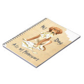 Carnet Mon Saluki a mangé mes devoirs (Côté gauche)