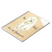 Carnet Mon Samoyed Ate my Homework (Côté gauche)