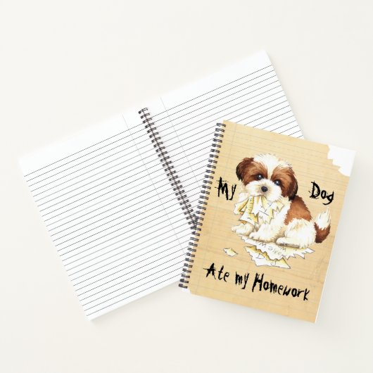 Carnet Mon Shih Tzu A Mangé Mes Devoirs (Intérieur)