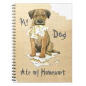 Carnet Mon Terrier frontalier a mangé mes devoirs (Devant)