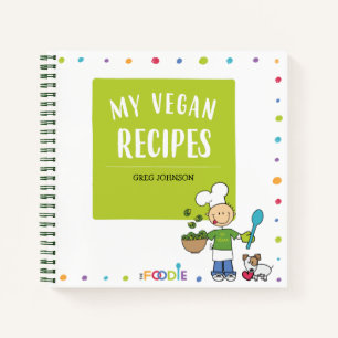Carnet MON VEGAN REÇOIT Un Cookbook Personnalisé Pour Écr