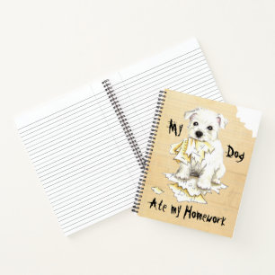Carnet Mon Westie A Mangé Mes Devoirs