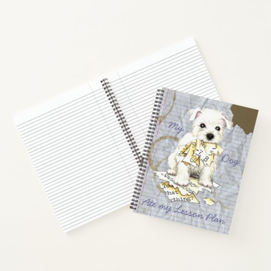 Carnet Mon Westie a mangé mon plan de leçon (Intérieur)