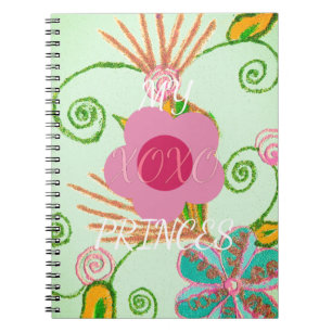 Carnet Mon XOXO Little Princess Floral Art Design d'impre