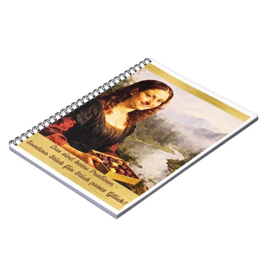 Carnet Mona Lisa aime les chocolats (Côté gauche)