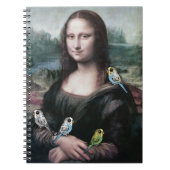 Carnet Mona Lisa et perruches (Devant)