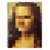 Carnet Mona Lisa pixel art Leonardo da Vinci, La Gioconda (Devant)