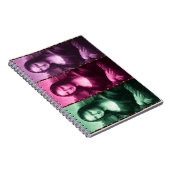 Carnet Mona Lisa Poster de animal rose rose violet (Côté Droit)