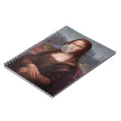 Carnet Mona Lisa souffle de bulle grise gomme (Côté gauche)