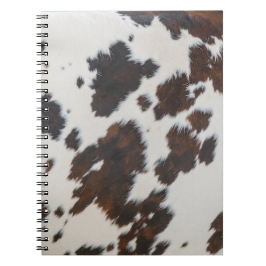 Carnet Monarch Cow Black  Fur  (Devant)