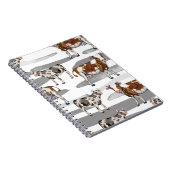 Carnet Monarch Cow Black  Fur  (Côté Droit)