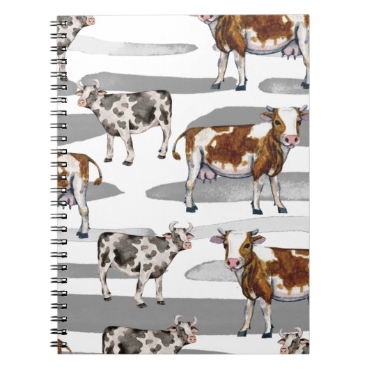 Carnet Monarch Cow Black  Fur  (Devant)