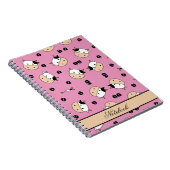 Carnet Monarque Vache Fourrure Noire (Côté Droit)