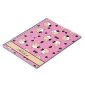 Carnet Monarque Vache Fourrure Noire (Côté gauche)