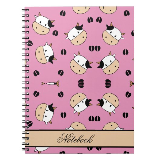Carnet Monarque Vache Fourrure Noire (Devant)
