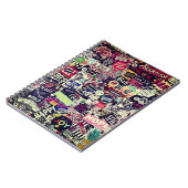 Carnet Monde coloré de stickers (Côté gauche)