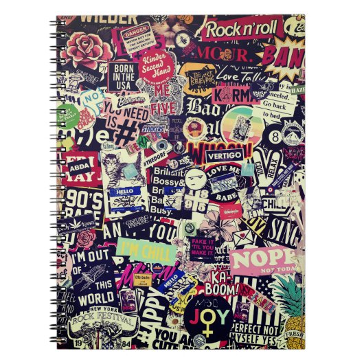 Carnet Monde coloré de stickers (Devant)