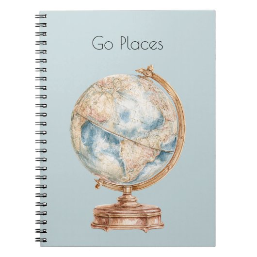 Carnet Monde Globe Aller Lieux (Devant)